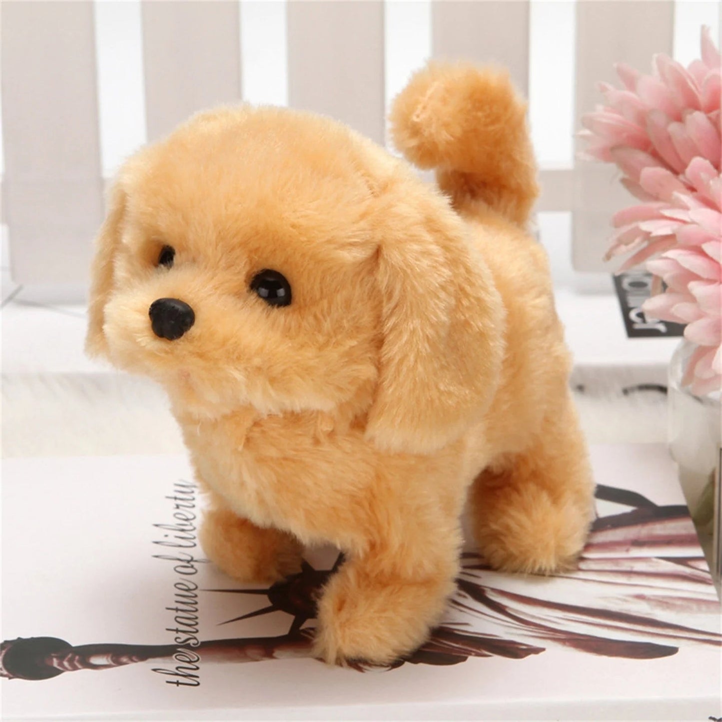 Coeurva Chien En Peluche à Poil Court, Compagnon Pour Enfants