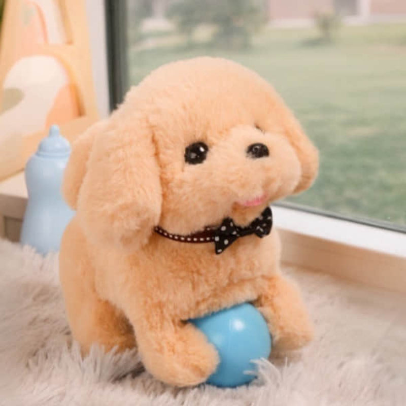 Coeurva Chien En Peluche à Poil Court, Compagnon Pour Enfants