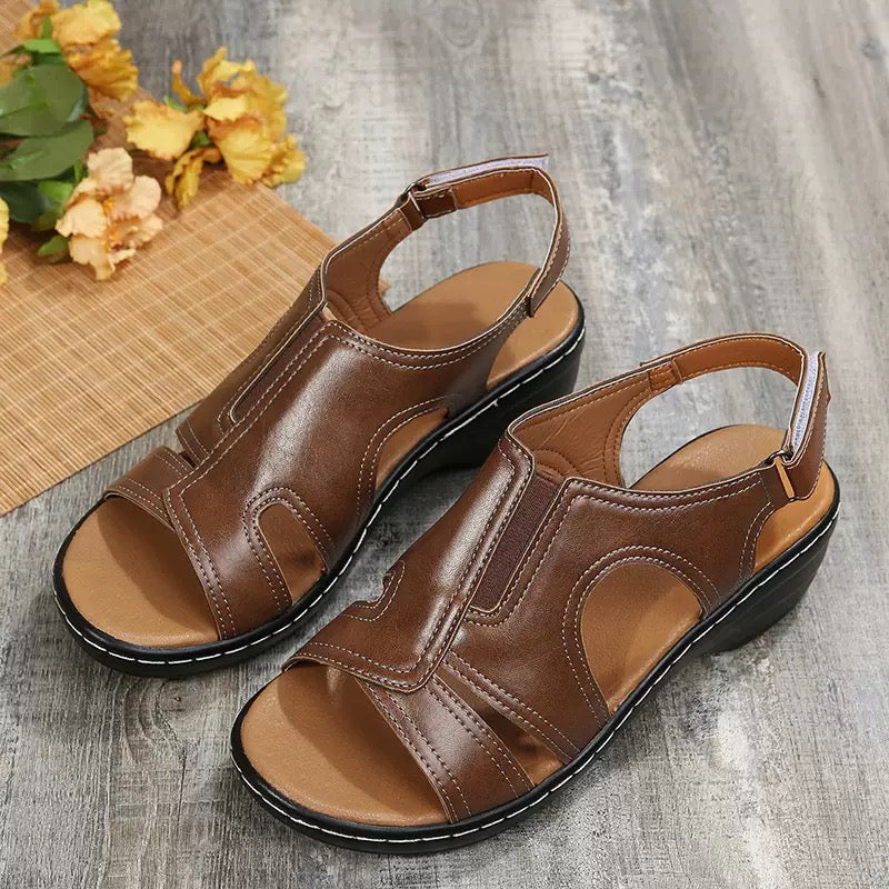 Coeurva Sandales femme en cuir ergonomiques( Dites adieu aux douleurs aux pieds, confort toute la journée)