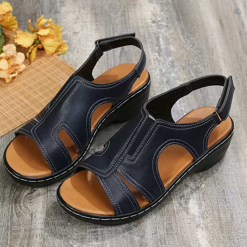 Coeurva Sandales femme en cuir ergonomiques( Dites adieu aux douleurs aux pieds, confort toute la journée)