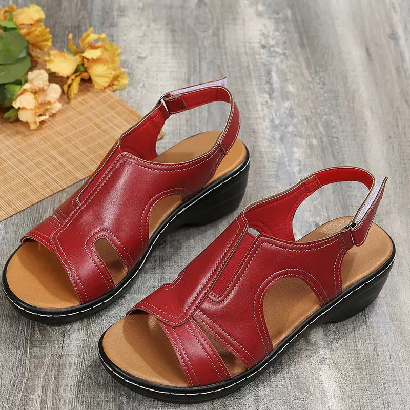 Coeurva Sandales femme en cuir ergonomiques( Dites adieu aux douleurs aux pieds, confort toute la journée)
