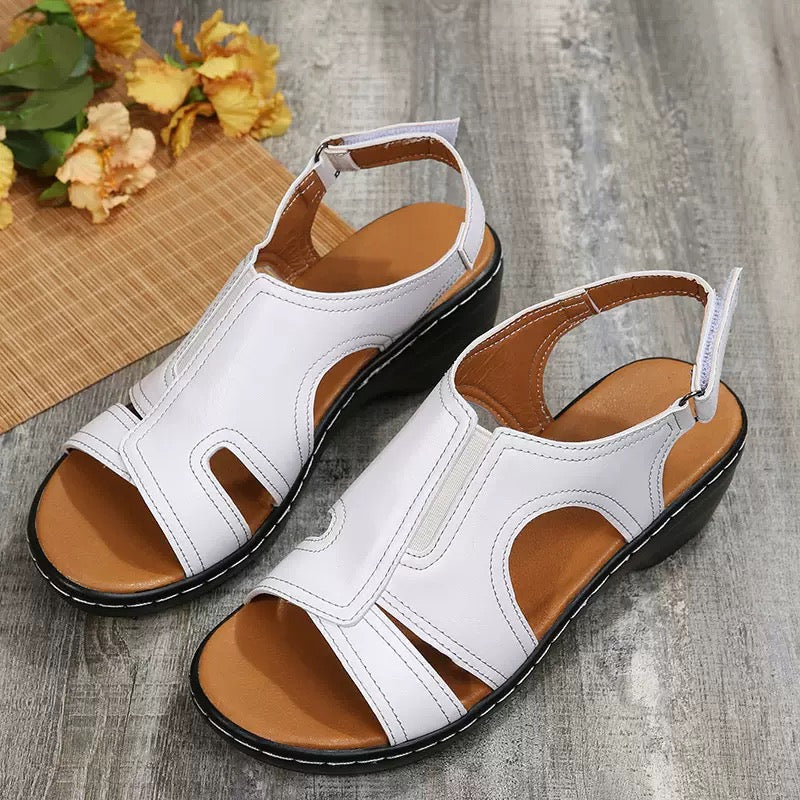 Coeurva Sandales femme en cuir ergonomiques( Dites adieu aux douleurs aux pieds, confort toute la journée)