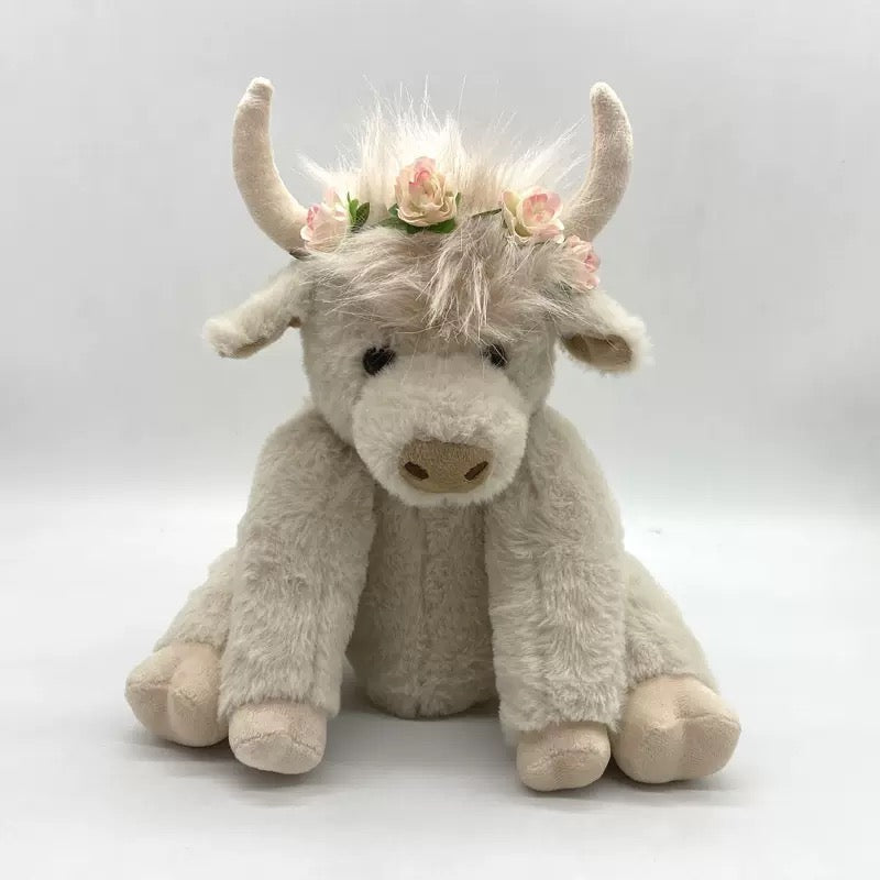 Star des foyers français 🎁 La peluche Highland Cow Coeurva™🐮adorable et réconfortante est adorée par toute la famille