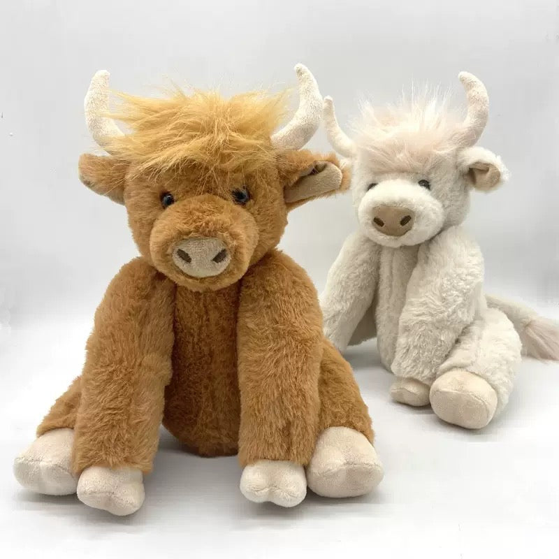 Star des foyers français 🎁 La peluche Highland Cow Coeurva™🐮adorable et réconfortante est adorée par toute la famille
