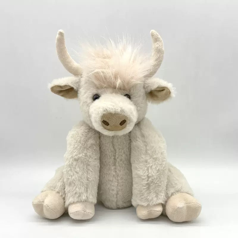 Star des foyers français 🎁 La peluche Highland Cow Coeurva™🐮adorable et réconfortante est adorée par toute la famille