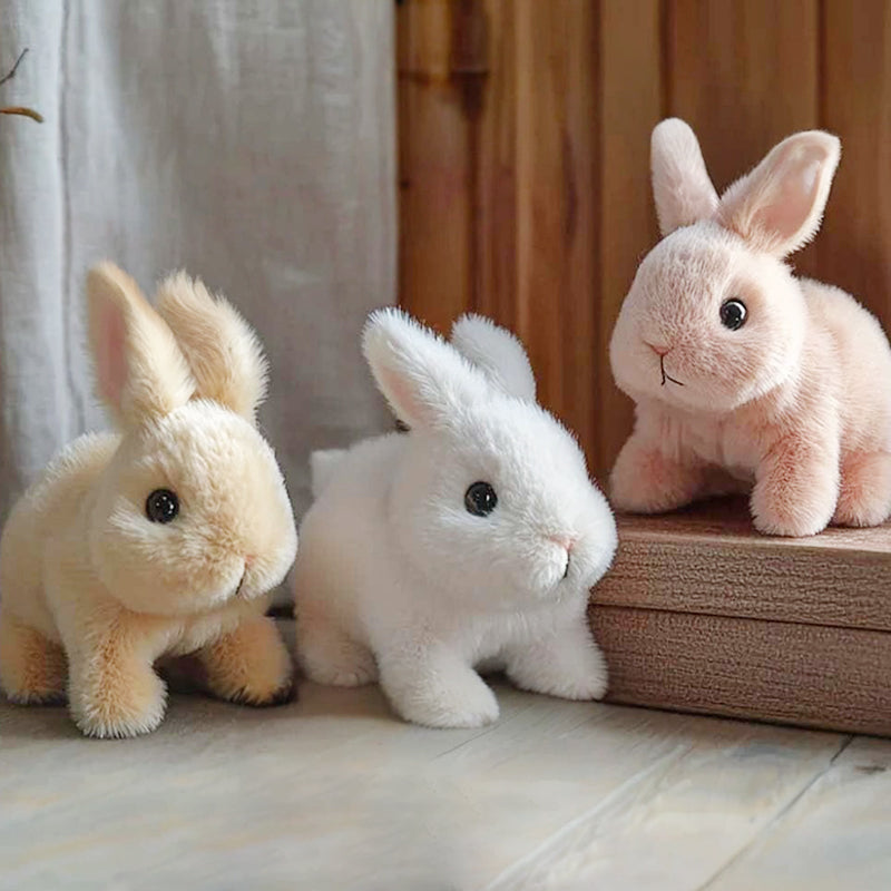 Star des foyers français 🐰 Le jouet en peluche BunnyBuddy™🎀 de Coeurva, réaliste et attendrissant, fait le bonheur des enfants