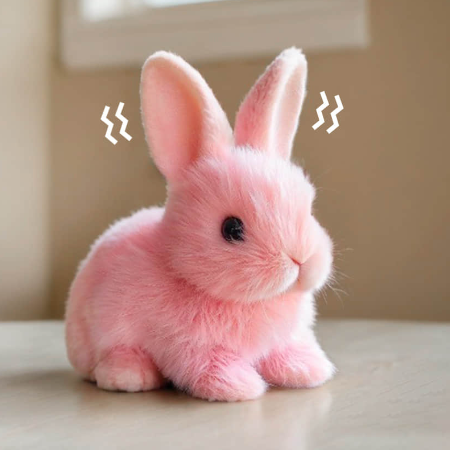Star des foyers français 🐰 Le jouet en peluche BunnyBuddy™🎀 de Coeurva, réaliste et attendrissant, fait le bonheur des enfants