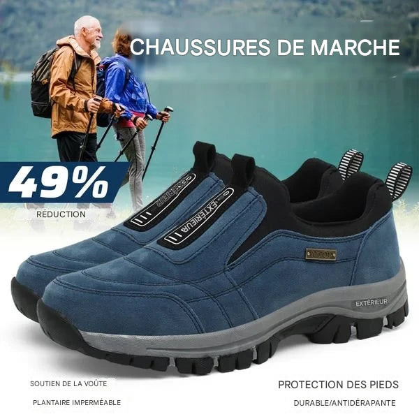 🎁Deux achetés, un offert ! Chaussures orthopédiques pour hommes imperméables et confortables pour la marche et la randonnée(Convient à Tous les Genres)