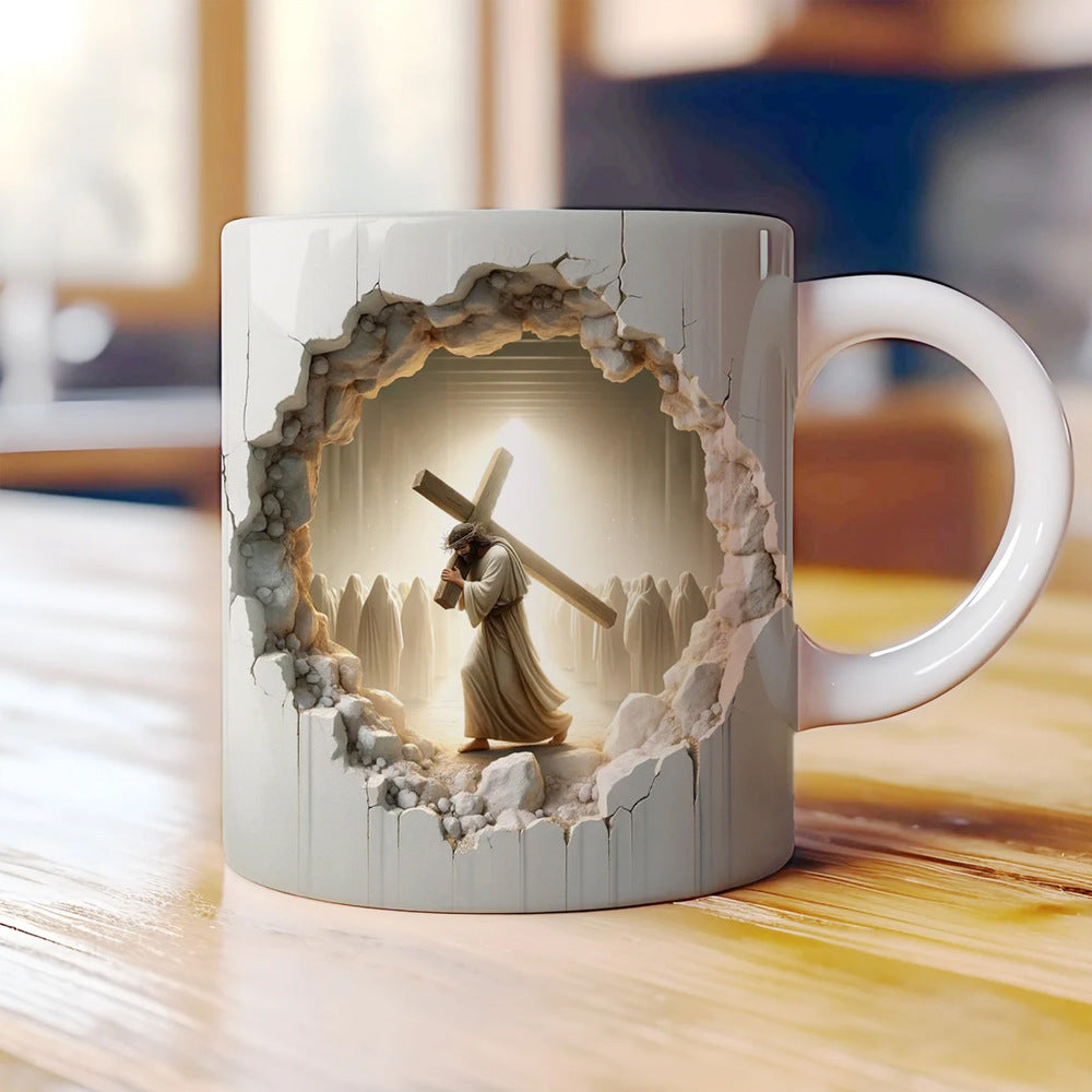 Meilleur Cadeau de Fête 2025🔥Tasse à Café en Céramique à Effet 3D pour la Personne que Vous Aimez