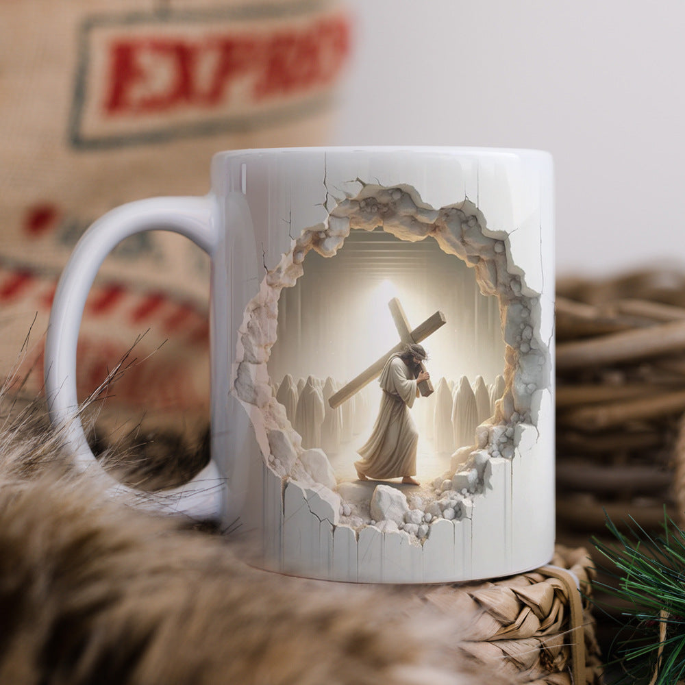 Meilleur Cadeau de Fête 2025🔥Tasse à Café en Céramique à Effet 3D pour la Personne que Vous Aimez