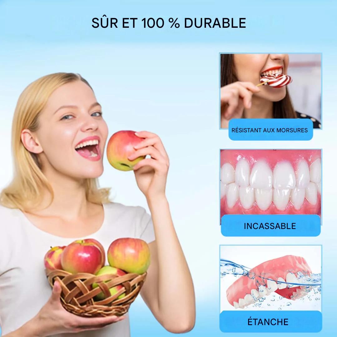 Coeurva® Prothèse complète médicale à forte puissance d’adhésion | Fabriquée et livrée depuis l’Allemagne 🍀✅ Pas de jeu, pas de douleur