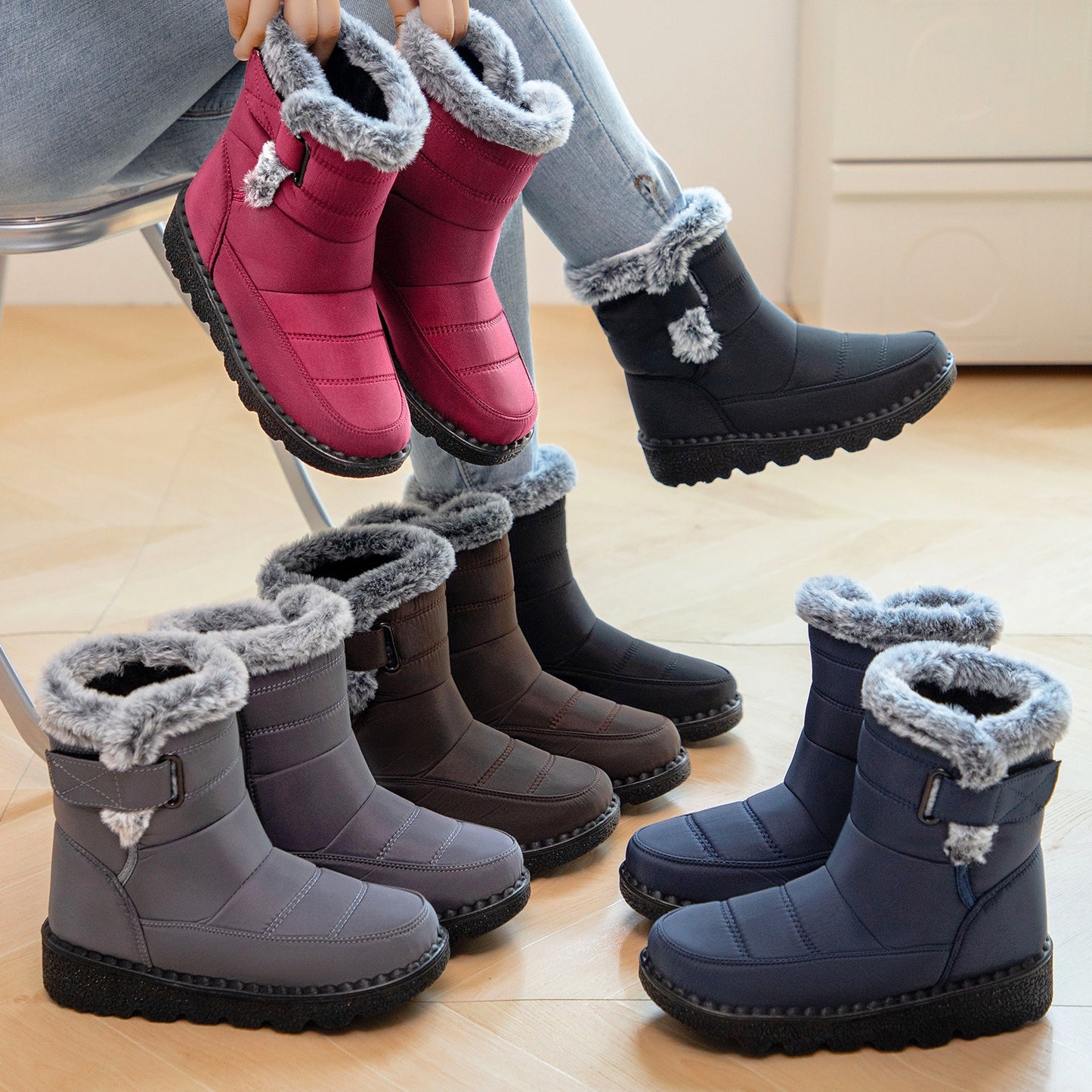 Chaussons d’hiver orthopédiques haut de gamme pour seniors – confort, stabilité et chaleur ! Imperméables 🎉Antidérapants et à -50 %