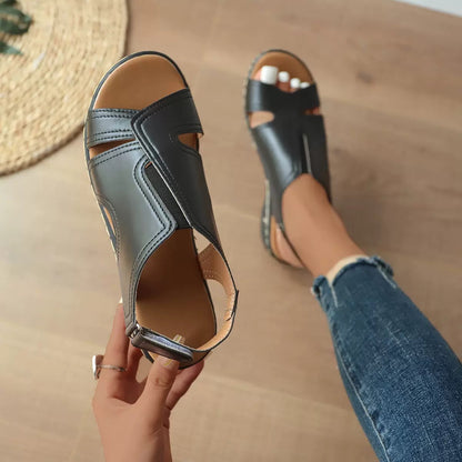 Coeurva Sandales femme en cuir ergonomiques( Dites adieu aux douleurs aux pieds, confort toute la journée)