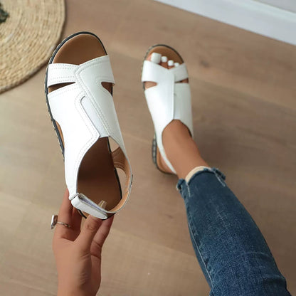 Coeurva Sandales femme en cuir ergonomiques( Dites adieu aux douleurs aux pieds, confort toute la journée)