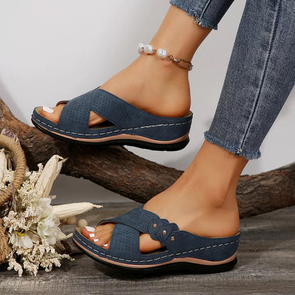 Sandales orthopédiques confortables à porter toute la journée, soulagent les douleurs au dos et aux pieds 🔥💖 Deuxième paire à moitié prix