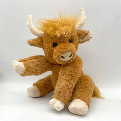 Star des foyers français 🎁 La peluche Highland Cow Coeurva™🐮adorable et réconfortante est adorée par toute la famille