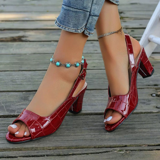 Sandales à talons orthopédiques haut de gamme pour femme – restez debout toute la journée sans douleur
